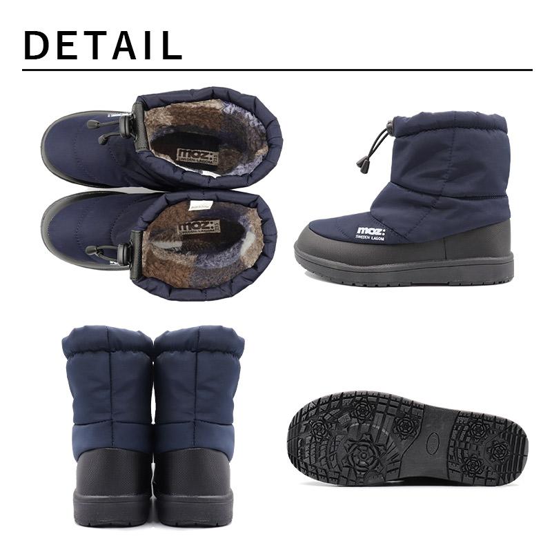 moz（モズ） ブーツ レディース ミドル ショート 防水 防滑 軽量