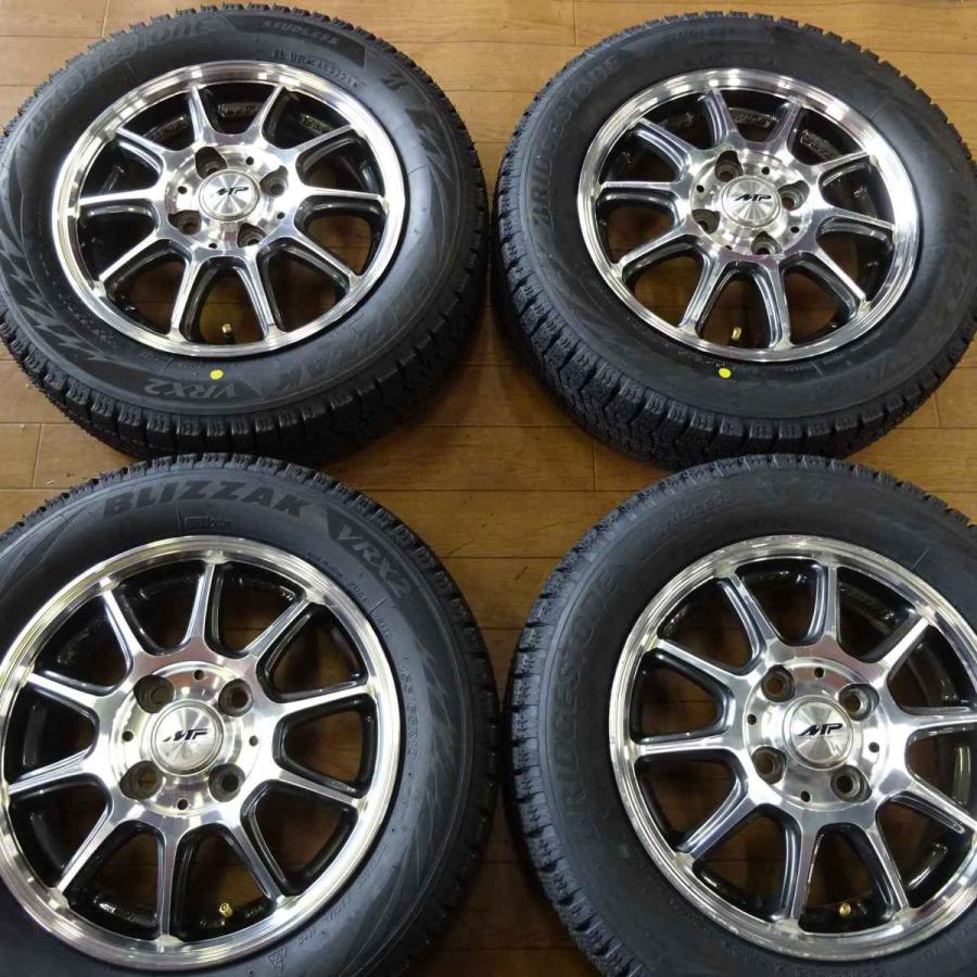 ブリザック VRX2 155/65R13×4J 73Q スタッドレスタイヤ＆アルミ 4本SET