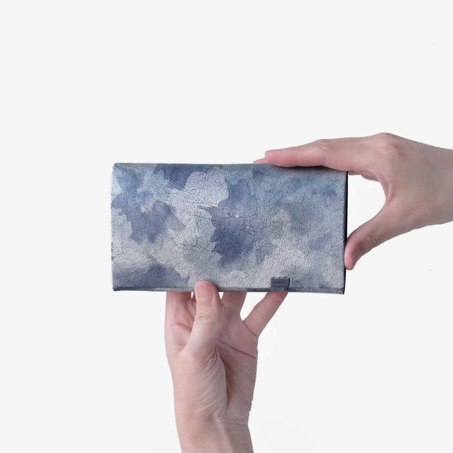 所作（shosa） 財布 長財布 メンズ レディース 牛革 ロング 睡蓮画