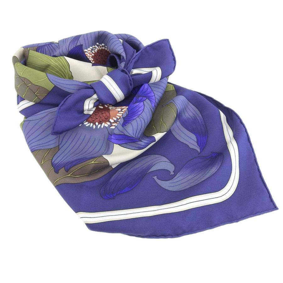HERMES（エルメス） カレ90 FLEURS DE LOTUS ロータスの花 スカーフ