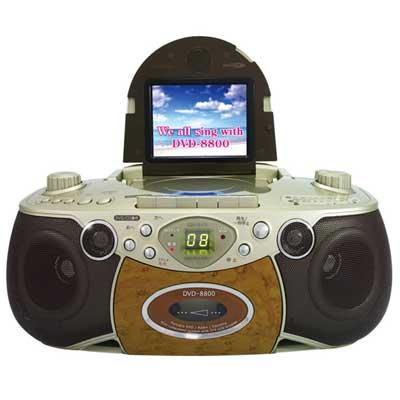 5インチ 液晶付 DVDラジカセ 簡単カラオケセット DVD-8800 : Shop