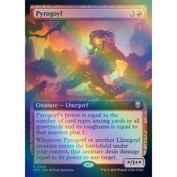 MTG □赤/英語版□(059)《パイロゴイフ/Pyrogoyf》☆リップルFOIL