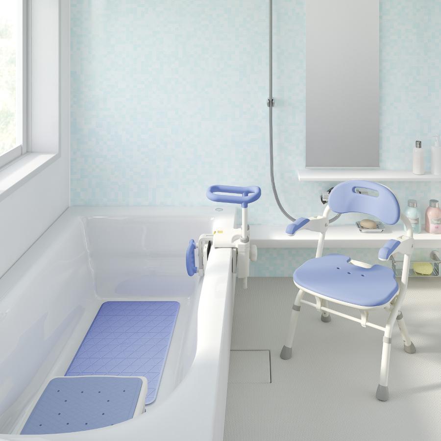 アロン化成 安寿 高さ調整付き浴槽手すりUST-130N グリーン536-618