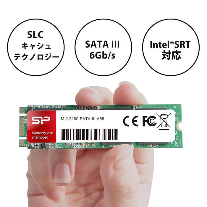 Silicon Power（シリコンパワー） SSD 512GB 内蔵ssd A55 3D NAND