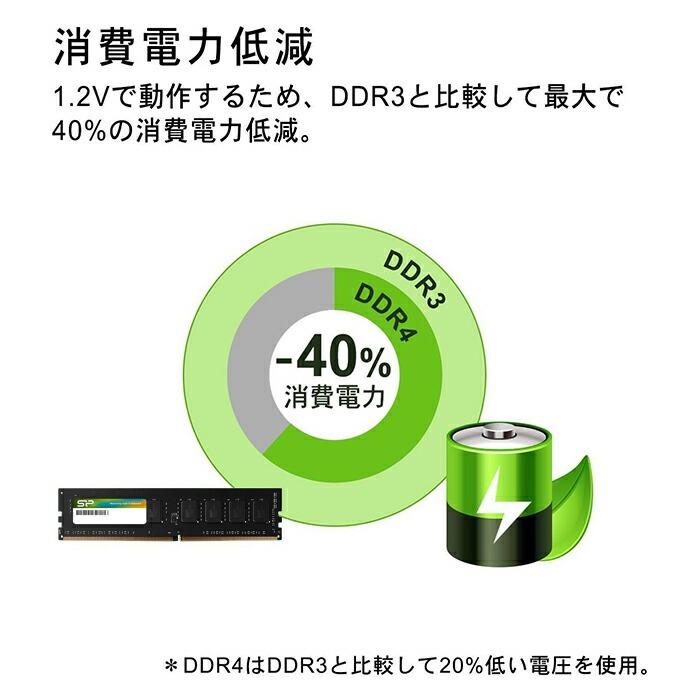 Silicon Power（シリコンパワー） DDR4 16GB(8GB×2) デスクトップ用 PC