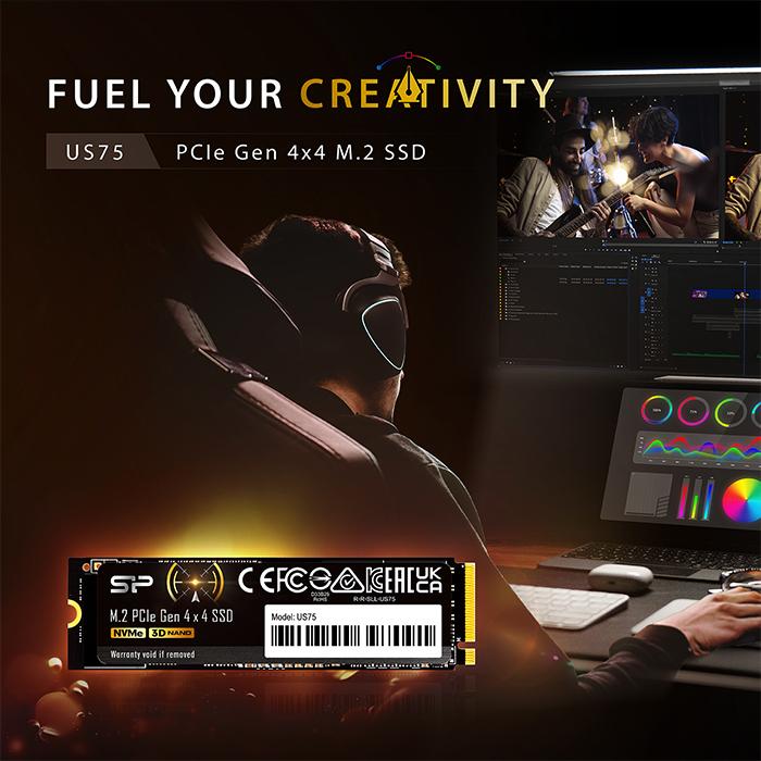 Silicon Power（シリコンパワー） SSD 1TB 内蔵ssd US75 NVME PCIe