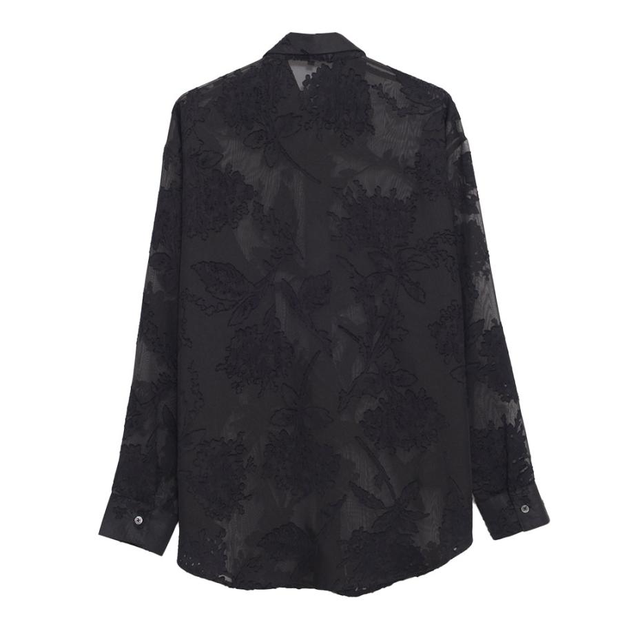 CavariA（キャバリア） シャツ メンズ ブランド 長袖 シアー レース