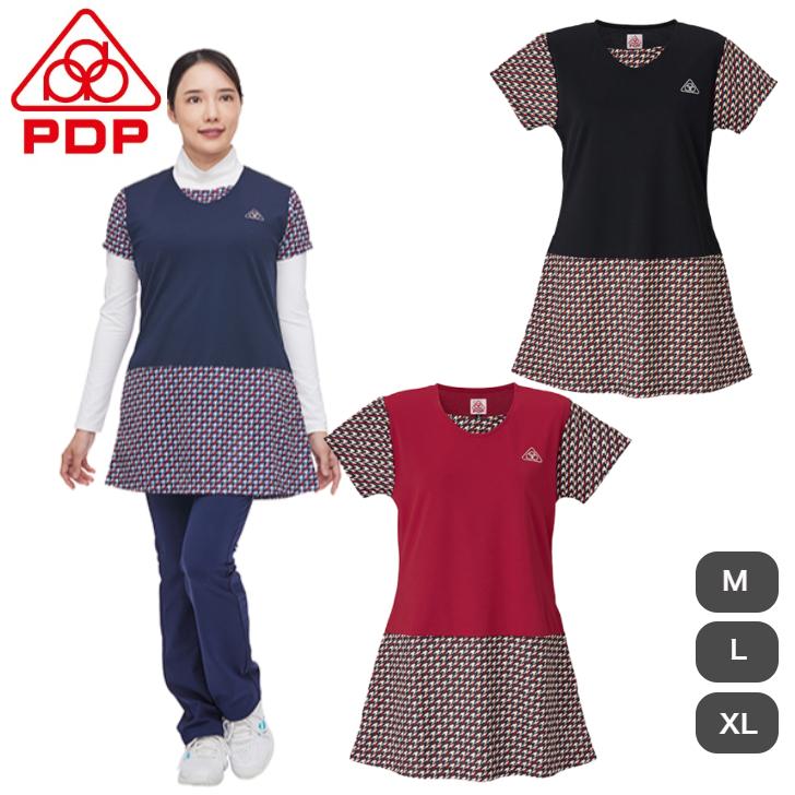 PDP ピーディーピー テニスウェア レディース セール ワンピース 千鳥