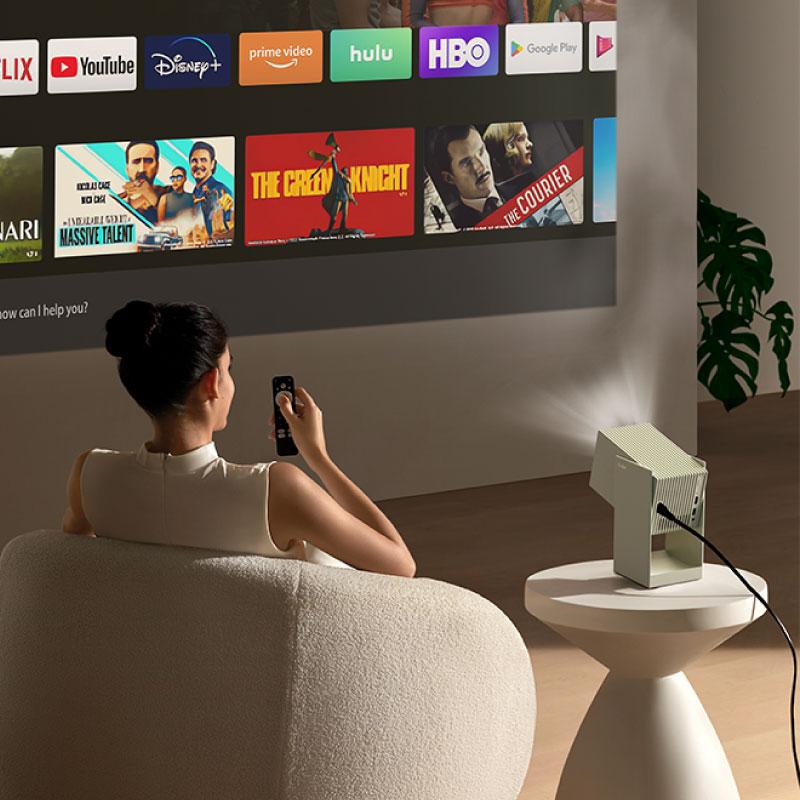 正規品】プロジェクター 家庭用 小型 天井投影 Wanbo Cube 2 Pro