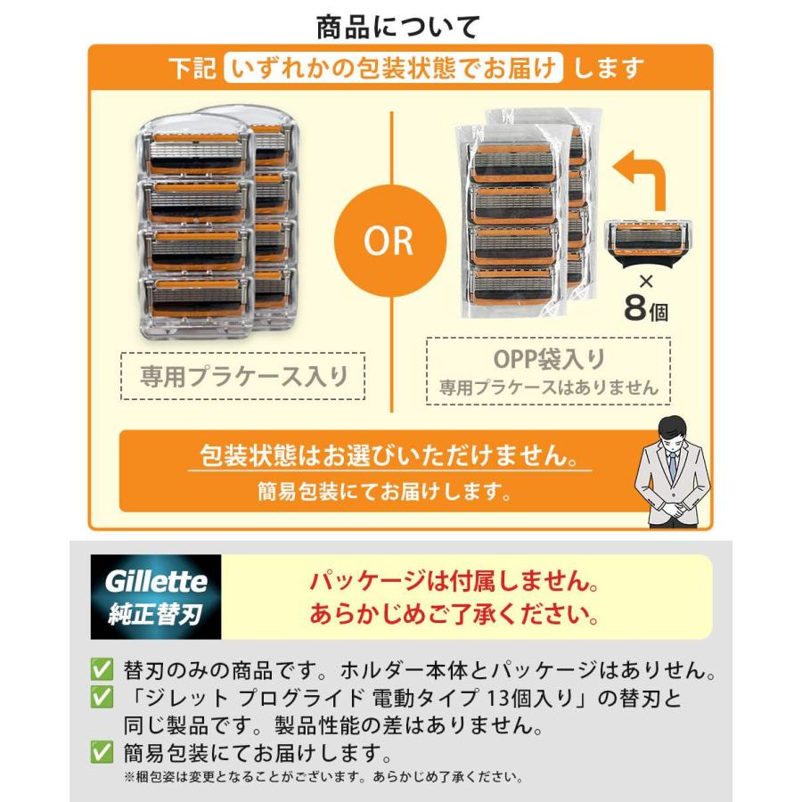 ジレット プログライド 電動 替刃 8個 正規品 5枚刃 カミソリ 替え刃