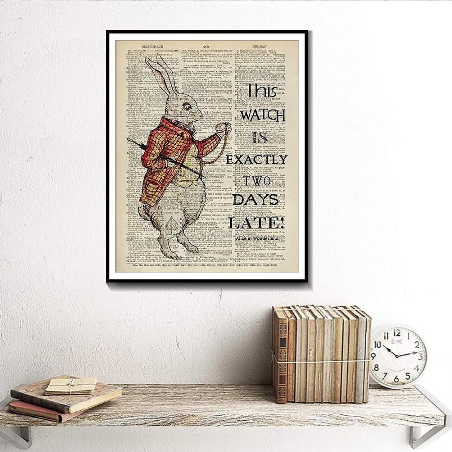 額付 アートポスター アートフレーム おしゃれ 絵画 不思議の国の