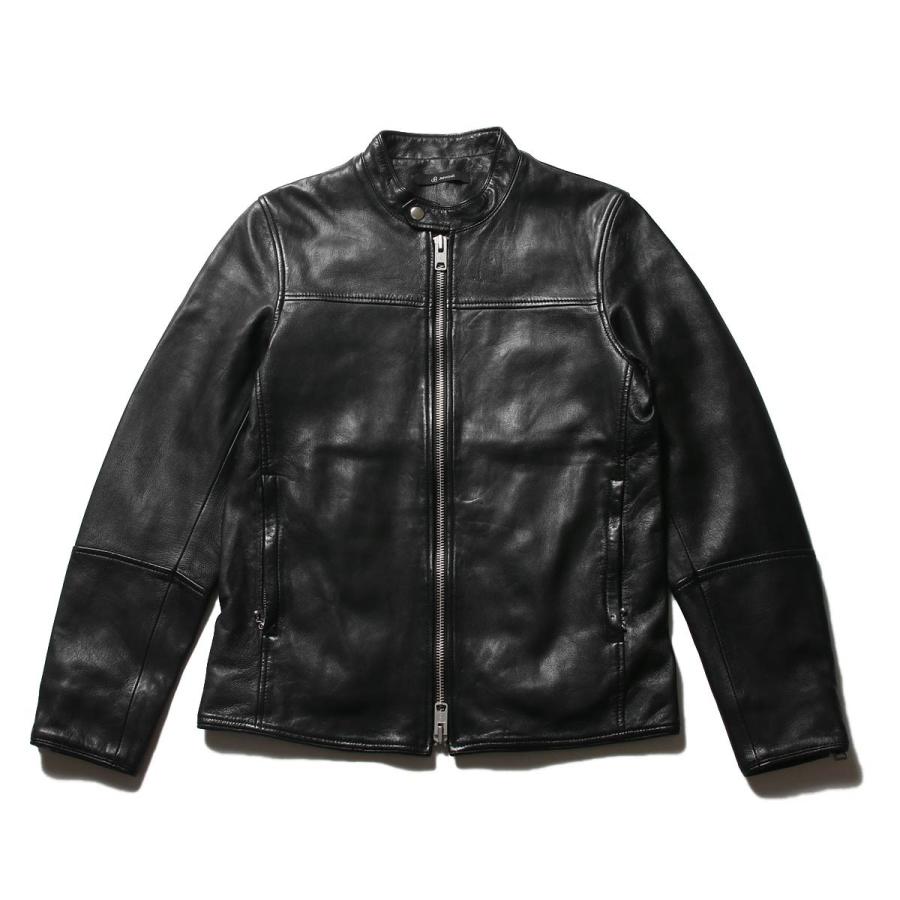 ジャケット シングルライダース メンズ 冬 ラムレザー ライダース