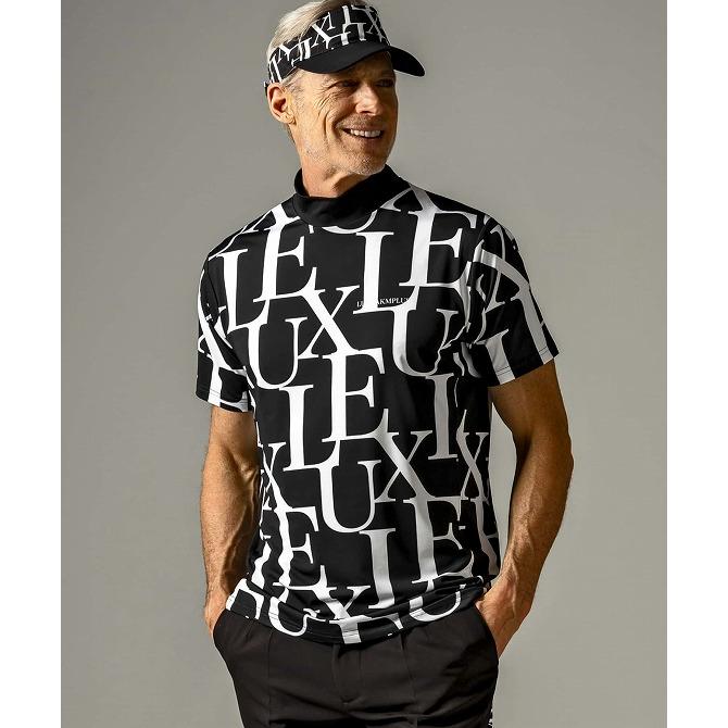 LUXE AKM PLUS リュクスエイケイエムプラス ゴルフ 総柄ロゴ 半袖