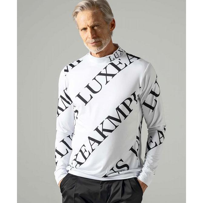 LUXE AKM PLUS リュクスエイケイエムプラス ゴルフ 総柄モックネック T