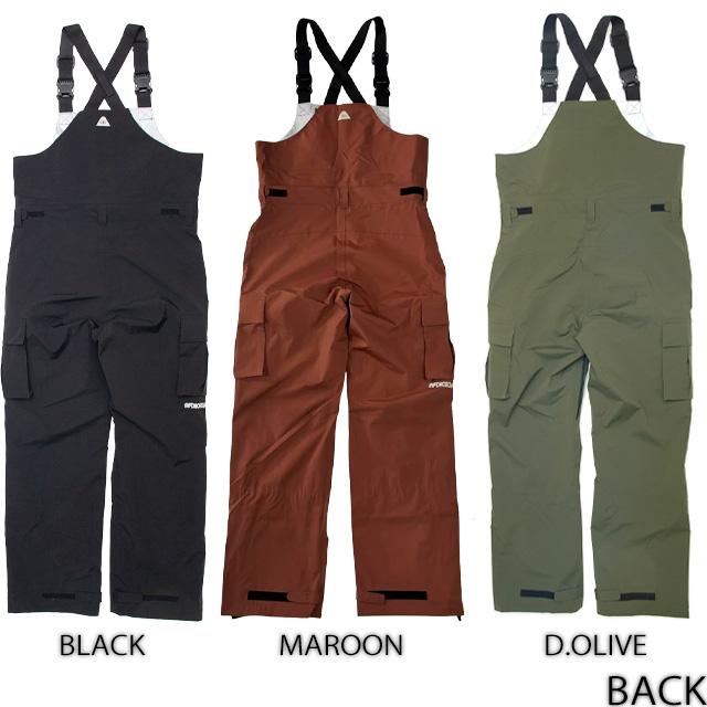 24-25ポーラー afdicegear POLER ビブパンツ 完売品 POLeR（ポーラー） AFDICEGEAR × POLeR 3.0L STORM PROOF CARGO BIB