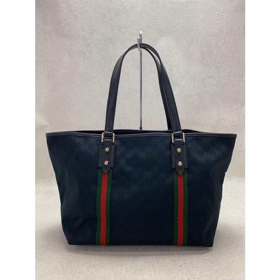 GUCCI◇GUCCI グッチ トートバッグ/キャンバス/BLK/139260 : セカンド