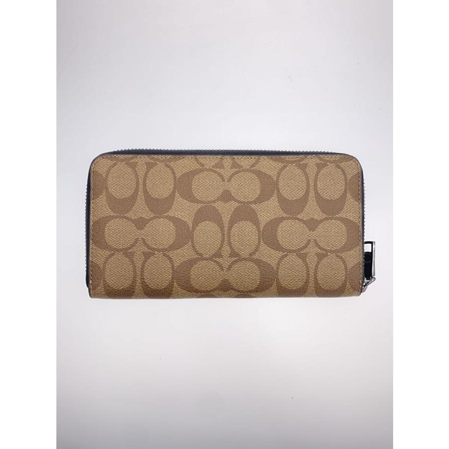COACH◇アコーディオンウォレットシグネチャー/長財布/PVC/メンズ