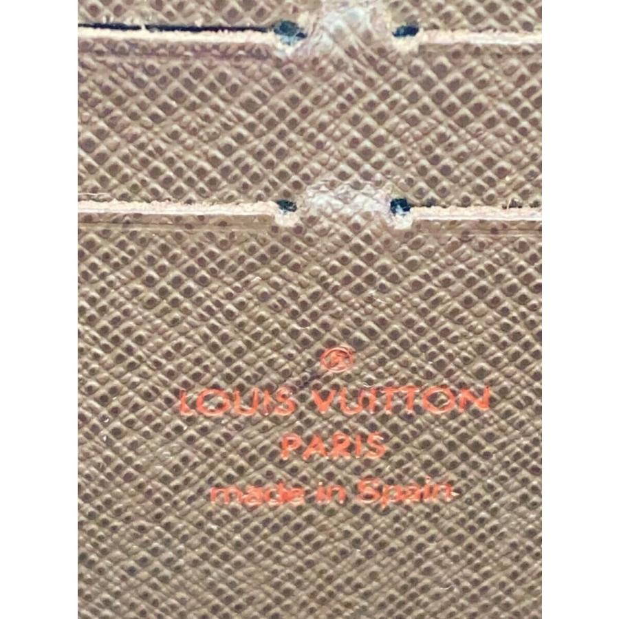LOUIS VUITTON◇1)ジッピー・ウォレット_ダミエ・エベヌ/PVC/BRW
