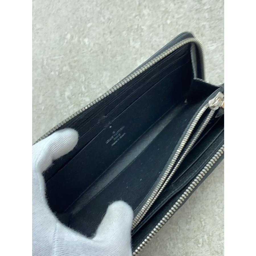 LOUIS VUITTON◇ポルト・フォイユ・クレマンス_エピ_BLK/レザー/BLK