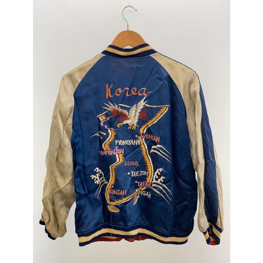 50s/KOREA/中綿無し/スカジャン/--/--/BLU/無地 : セカンドストリート