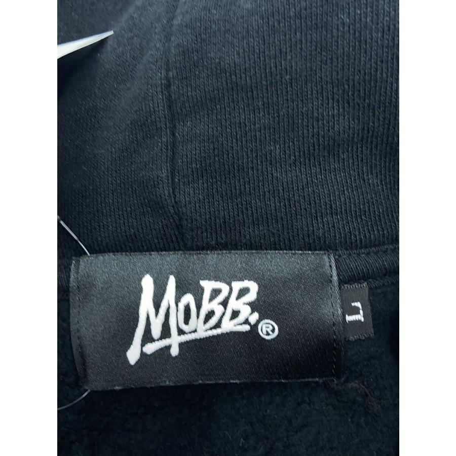 MOBB◇ハートデザイン/ジップパーカー/L/コットン/BLK : セカンド