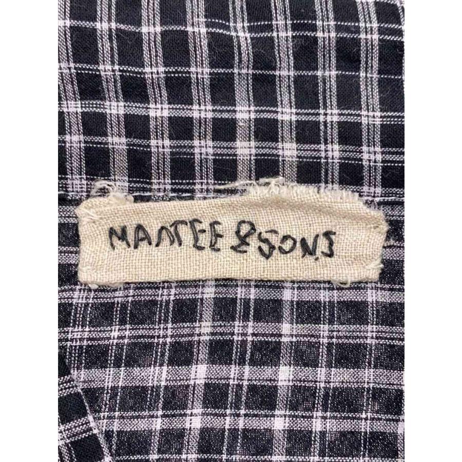 MAATEE&SONS◇25AW/GUPTA WESTERN SHIRTS/ウェスタンシャツ/2/BLK