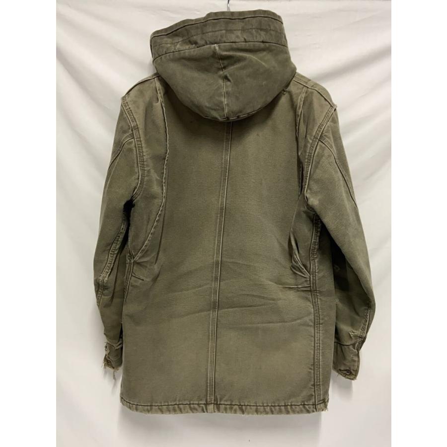 Carhartt◇USA製/襤褸/ボロ/チョアコート/モスグリーン/雰囲気GOOD/M