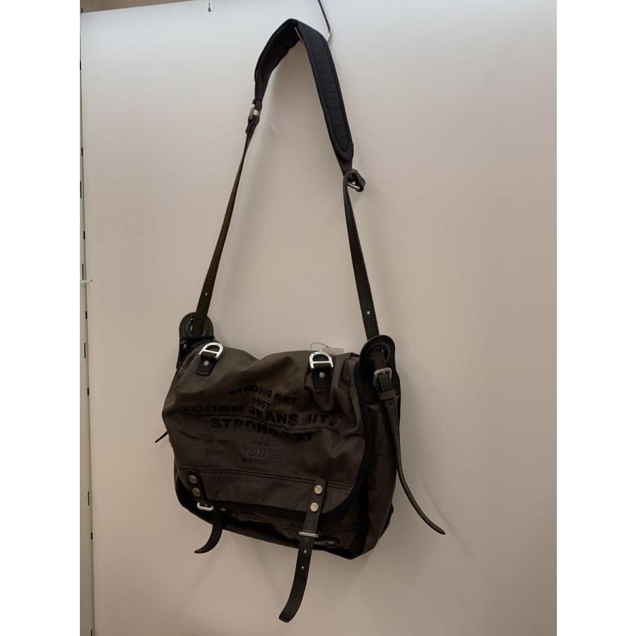 TOUGH jeansmith◇ショルダーバッグ/キャンバス/GRY : セカンド