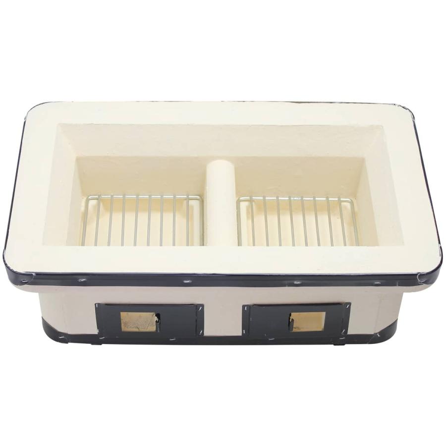 Field to Summit 本格 珪藻土 角型七輪 OF7RK 網付 角アミ・火箸・敷台