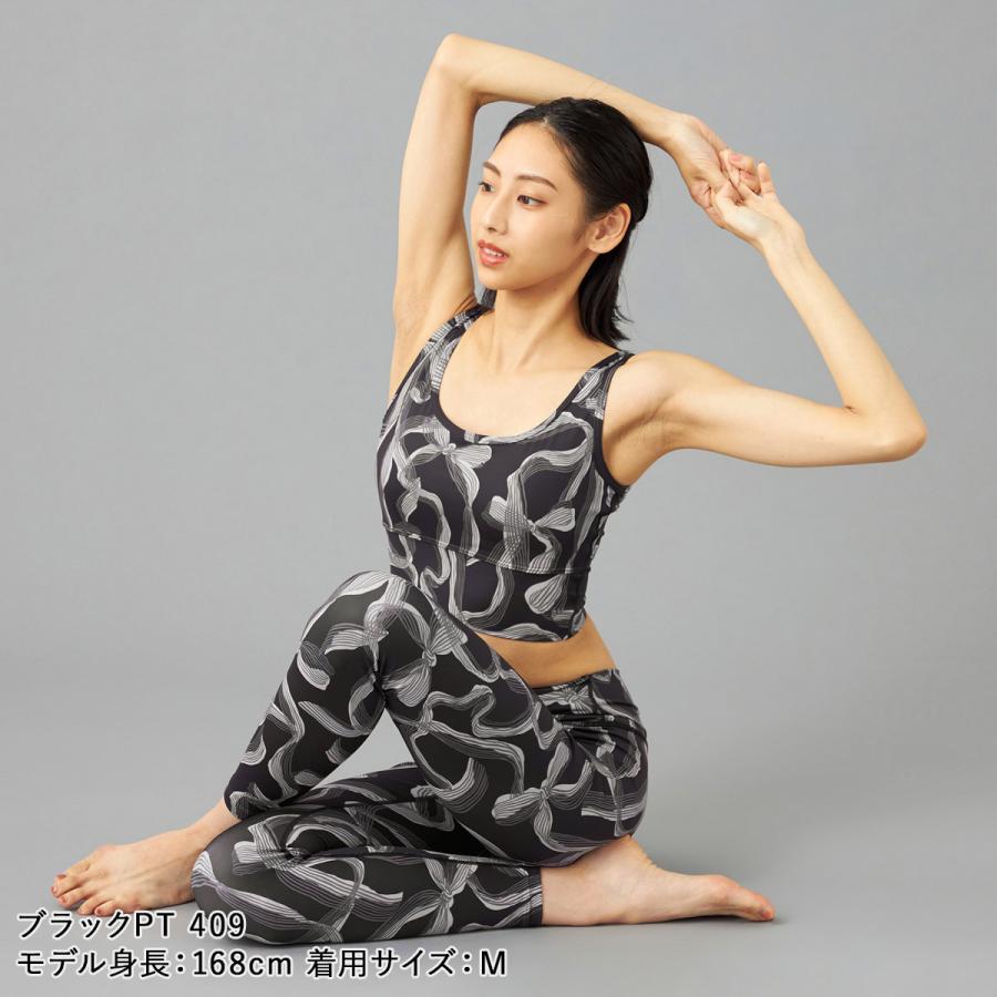 Chacott BALANCE チャコット ヨガウェア ボトムス リボンプリント