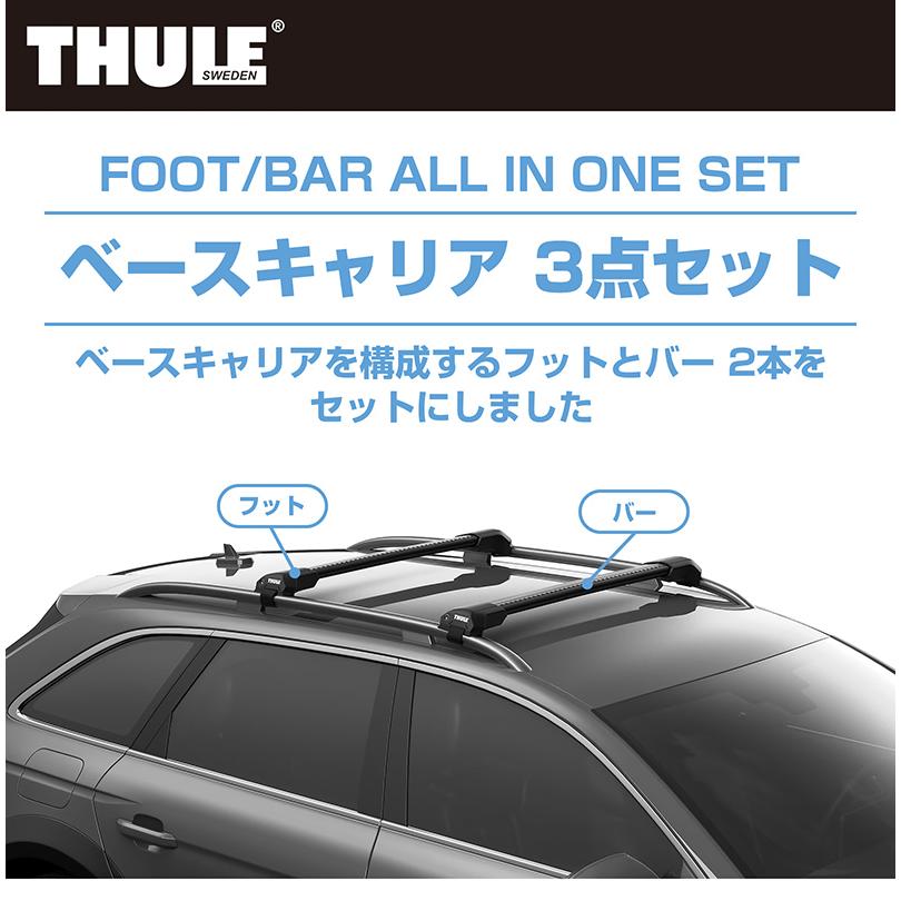 THULE スーリー MAZDA6 ワゴン（ルーフレール付き GJ#） ルーフ
