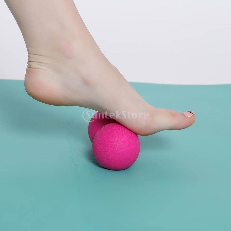 2個 マッサージボール ラクロスボール 背部 トリガ ポイント