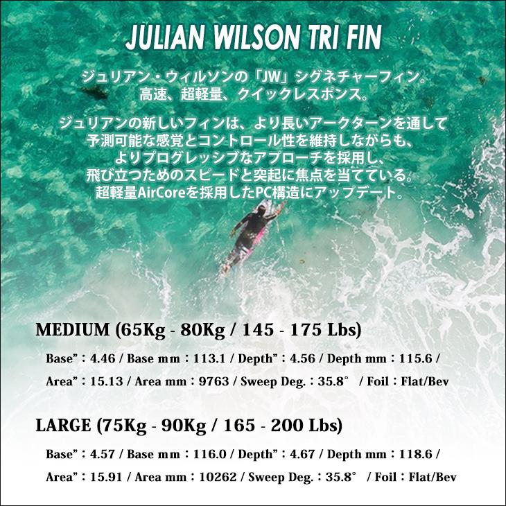 FCS 24 FCS2 フィン JULIAN WILSON TRI FINS ジュリアン ウィルソン