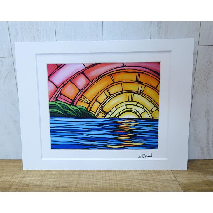 Heather Brown Art Japan ヘザーブラウン Juicy Sunset Print MATTED