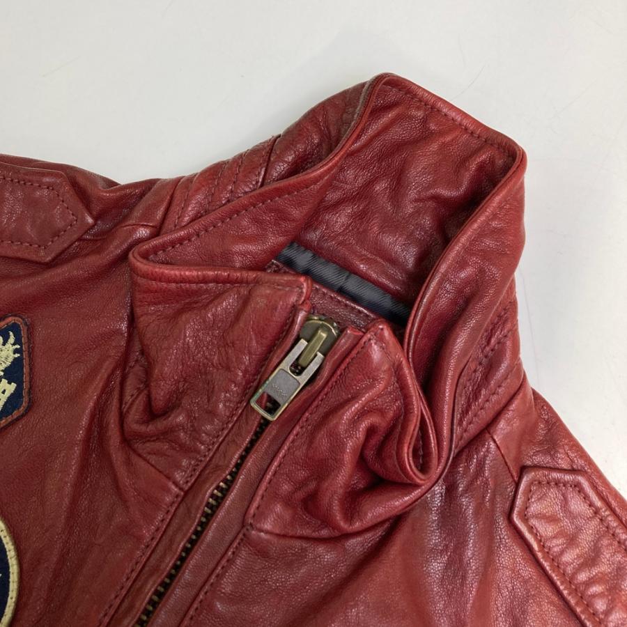 AVIREX アヴィレックス レザージャケット レッド系 M メンズ