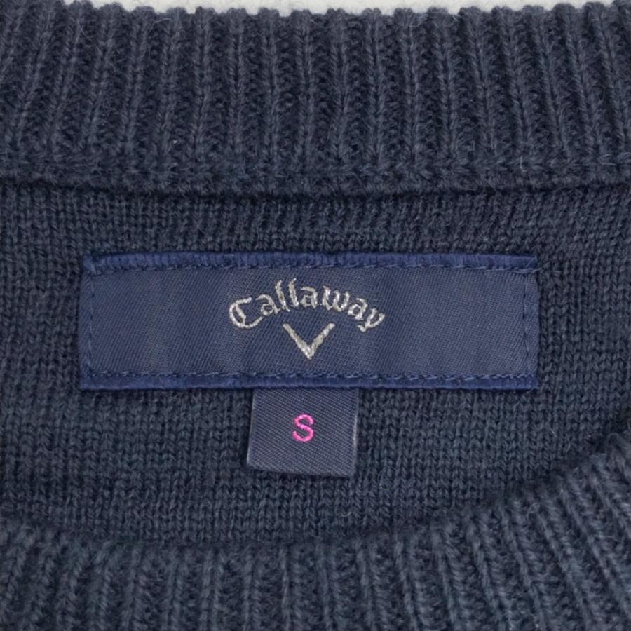 Callaway（キャロウェイ） 241-6260803 長袖 ニットセーター ネイビー