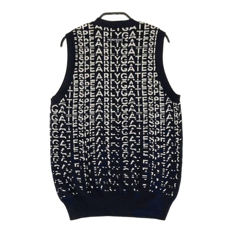 PEARLY GATES（パーリーゲイツ） ニット ベスト 総柄 ブラック系 0