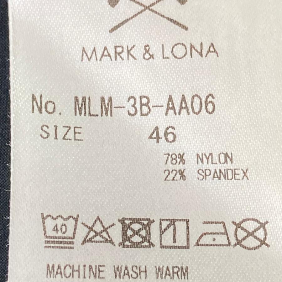MARK&LONA マークアンドロナ モックネック半袖Tシャツ ブラック系 46