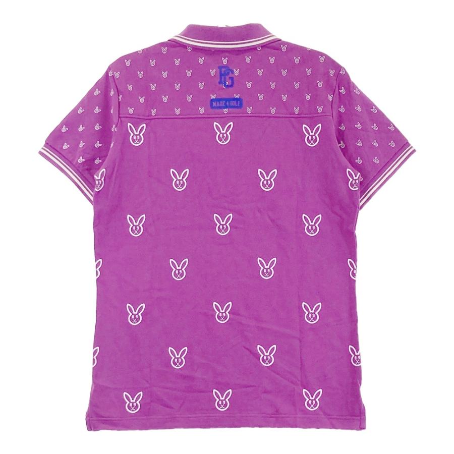 新品】PEARLY GATES パーリーゲイツ 半袖ポロシャツ ロゴ刺繍 うさぎ柄