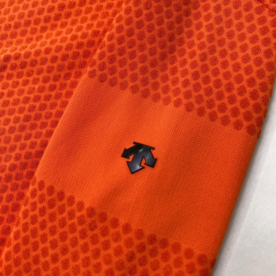 DESCENTE GOLF デサントゴルフ ニットセーター オレンジ系 M ゴルフ