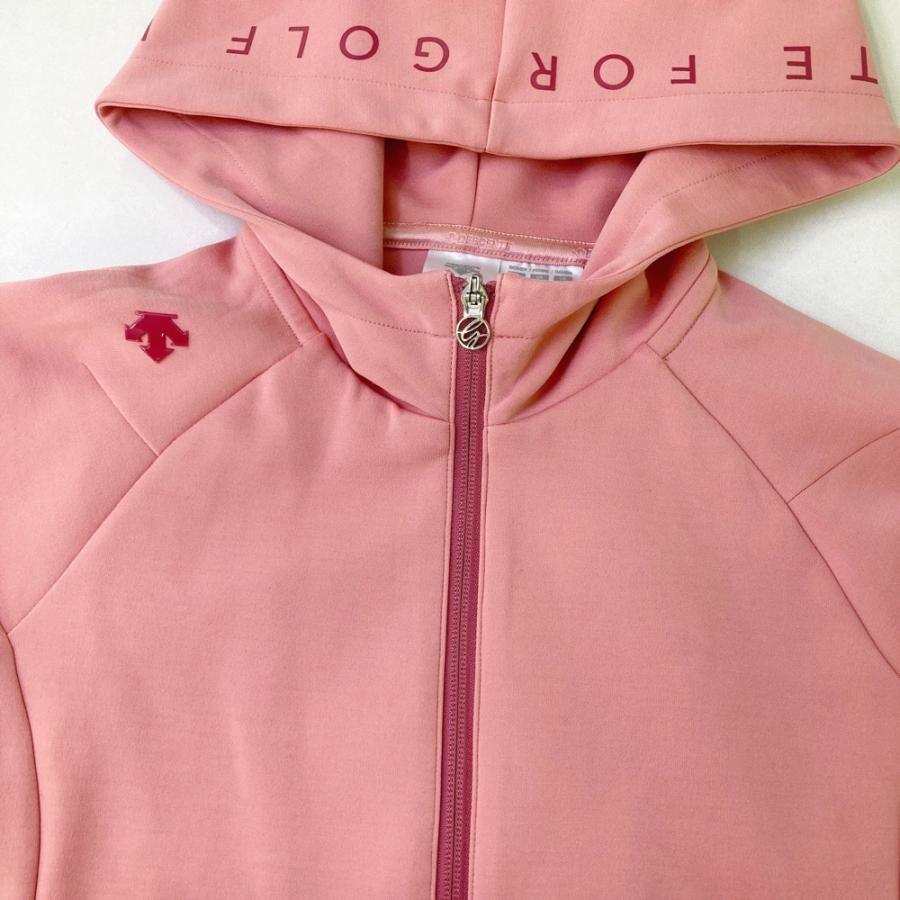 DESCENTE GOLF デサントゴルフ 長袖ジップパーカー ピンク系 L ゴルフ
