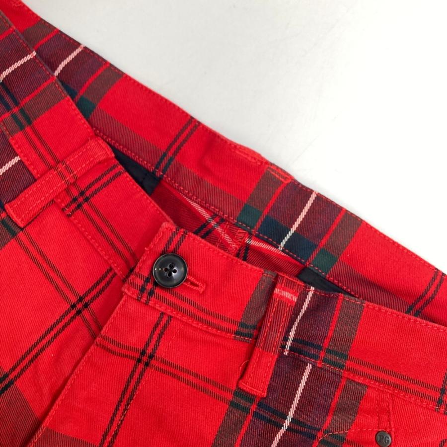 PEARLY GATES パーリーゲイツ ストレッチパンツ チェック柄 レッド系 5