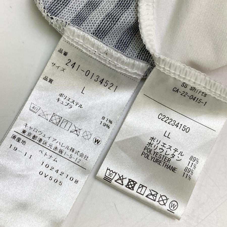 CALLAWAY キャロウェイ 半袖ポロシャツ チェック柄 ネイビー系 L