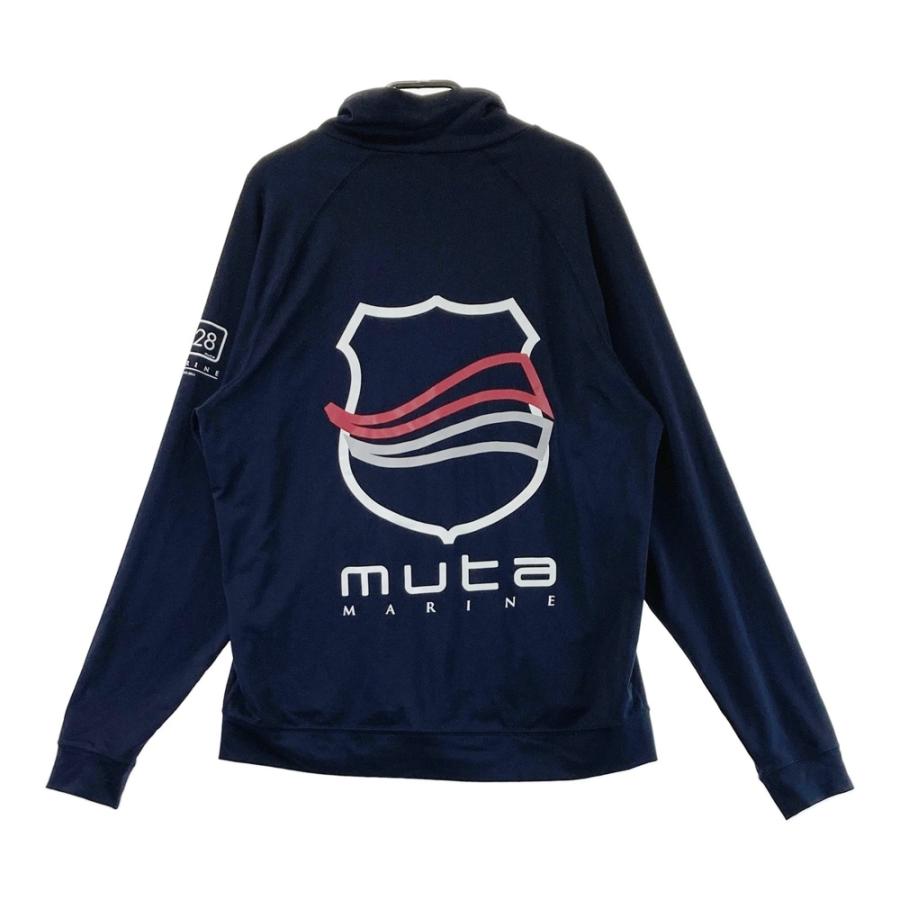 MUTA MARINE ムータマリン ロゴプリント 薄手 長袖ジャケット ネイビー