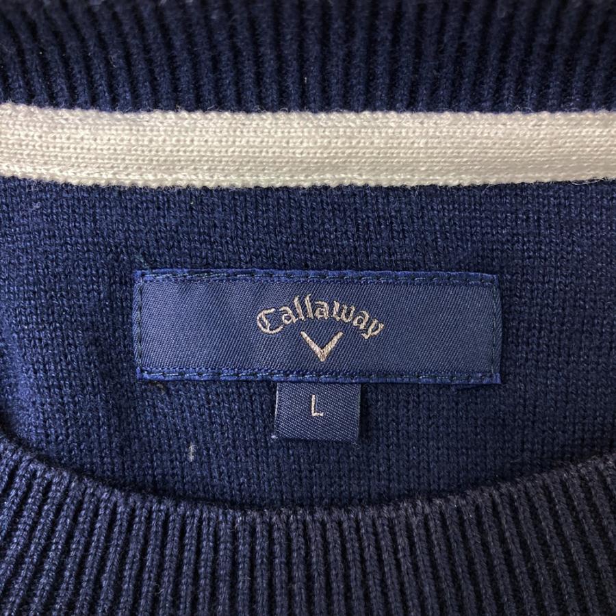 CALLAWAY キャロウェイ ニット セーター ネイビー系 L ゴルフウェア