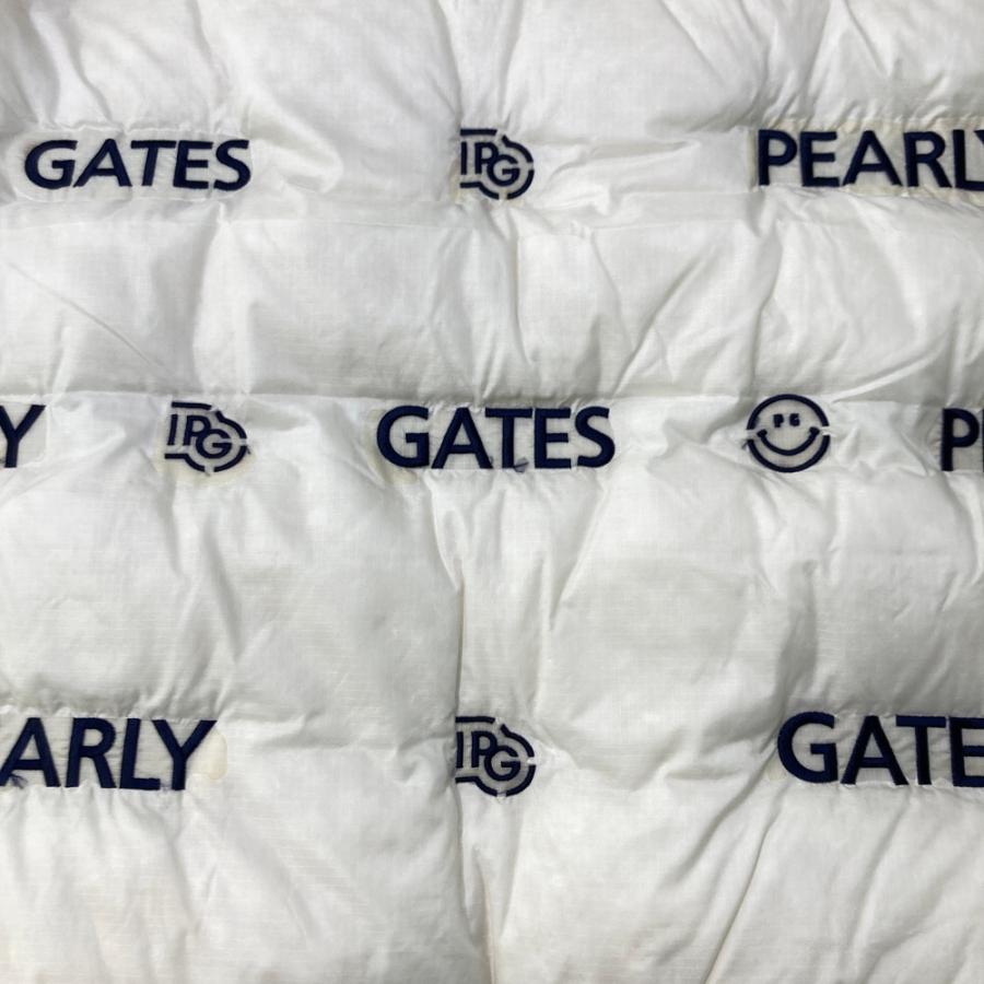 PEARLY GATES パーリーゲイツ ダウンベスト ロゴ ニコちゃん総柄