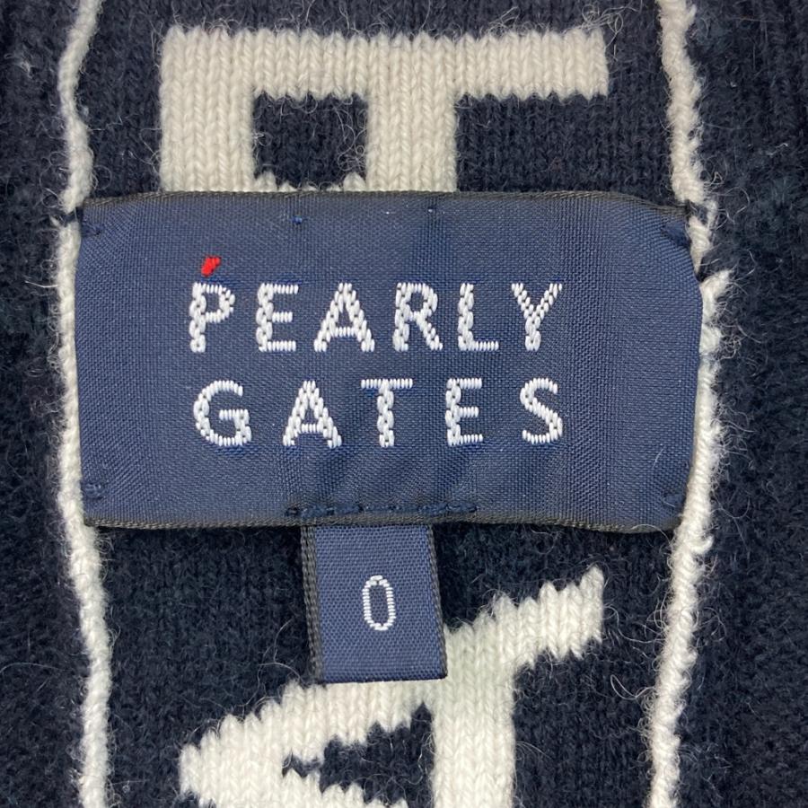 PEARLY GATES パーリーゲイツ カシミヤ ニットセーター ネイビー系 0