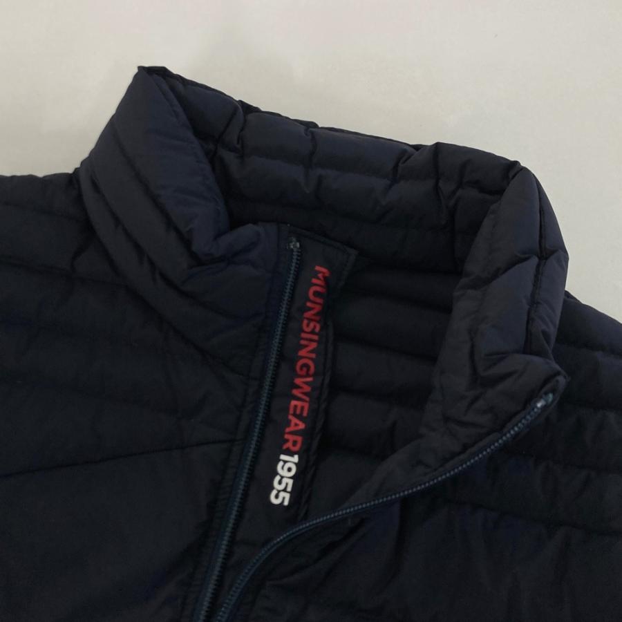 MUNSING WEAR マンシングウェア 2024年モデル ; ジップ 長袖ダウン