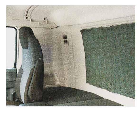 スーパーグレート リヤカーテン プリント生地(グレー/プリーツ無) 三菱