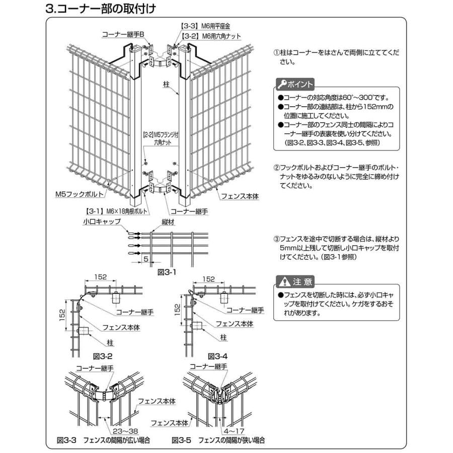 部品】スチールフェンス ハイグリッドフェンスUF8型 H800サイズ 呼称
